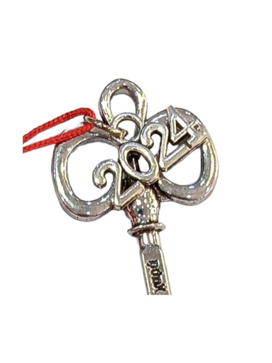 Handmade Hanging Lucky Charm Basin Wrench Silver made of Fabric 2023 7.8cm 1pcs