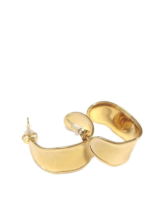 Earrings Hoops made of Steel Gold Plated