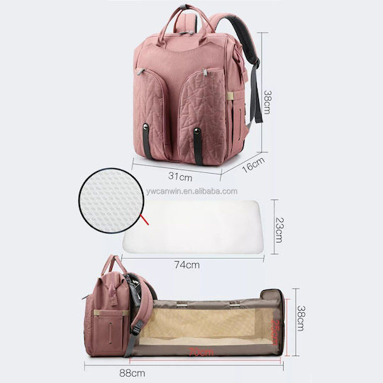 Diaper/Crib Backpack Black