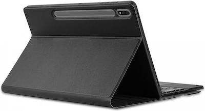 Buddi Flip Cover με Πληκτρολόγιο Μαύρο (Galaxy Tab S8Universal 12.4")