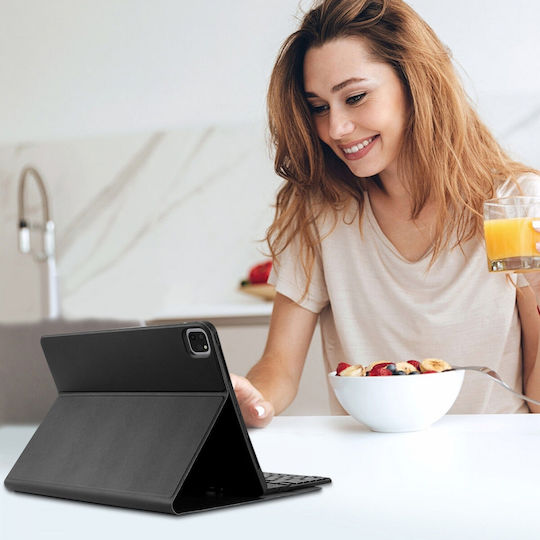 Buddi Zuna Flip Cover with Keyboard in English US Blacη (iPad Pro 2018 12.9" / iPad Pro 2020 12.9" / iPad Pro 2021 12.9" / iPad Pro 2022 12.9'') 115356