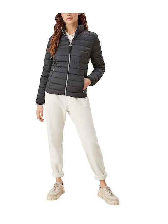 Kurz Damen Puffer Jacke Schwarz