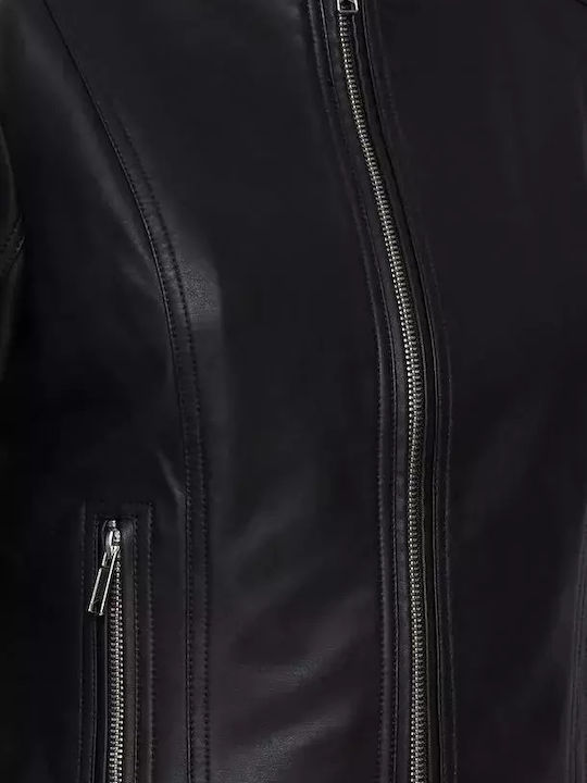 Damen Bikerjacke Black.