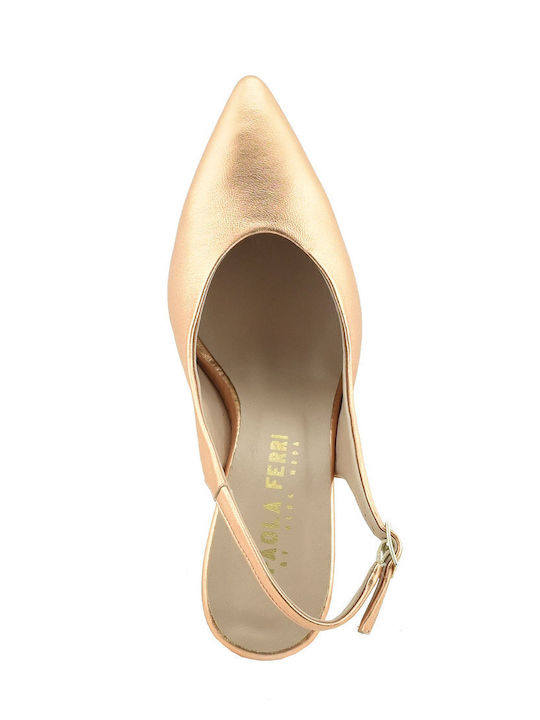 Heels with Strap Rose Gold
