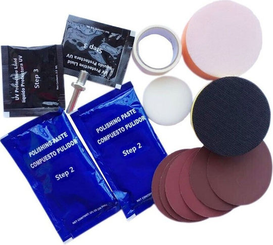 Set Kit Curățare Faruri Auto