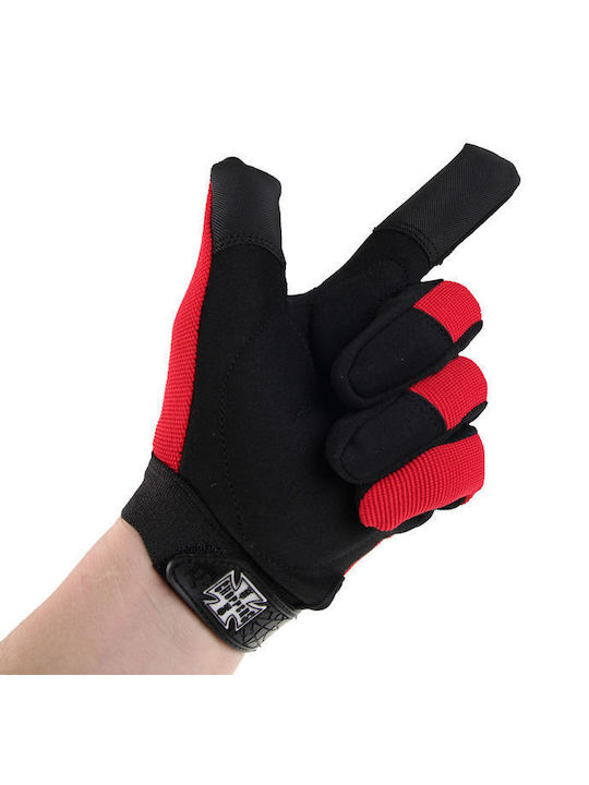 West Coast Choppers Men's Motorcycle Gloves All Seasons Black/Red