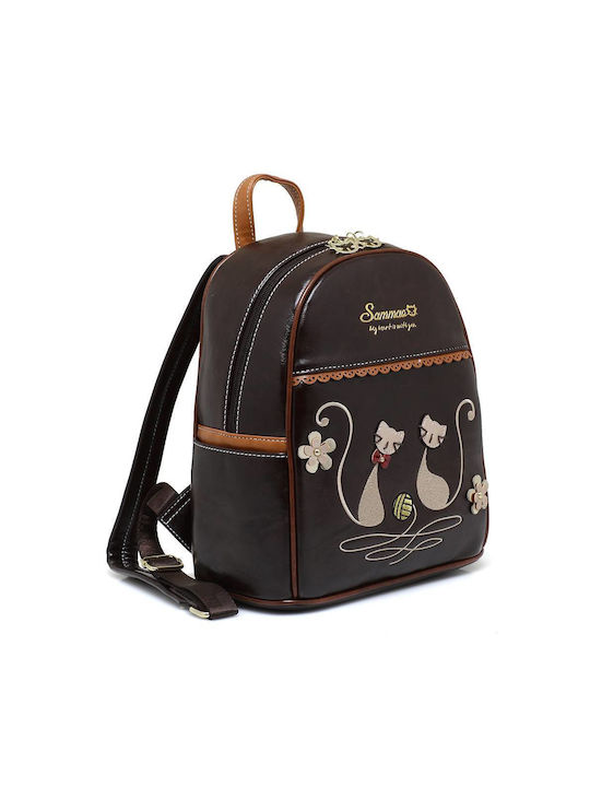 Sammao Women's Bag Backpack Brown