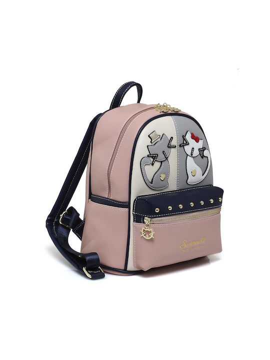 Sammao Women's Bag Backpack Pink