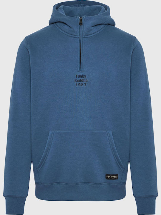Sweatshirt with Hood Blue