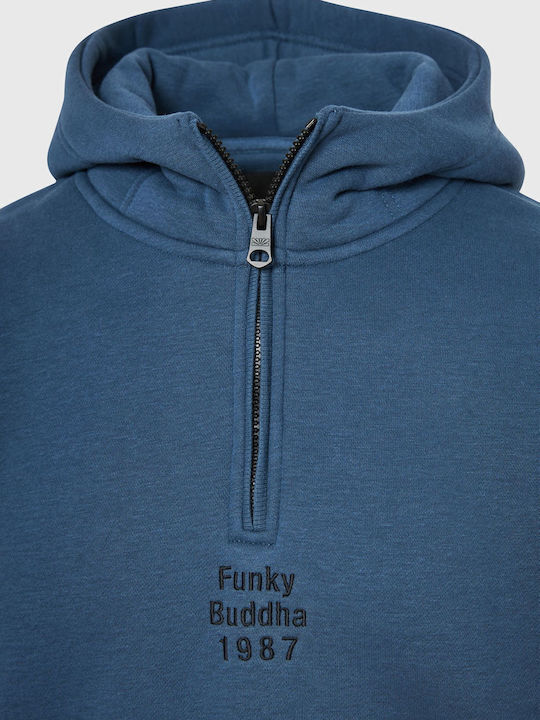 Sweatshirt with Hood Blue