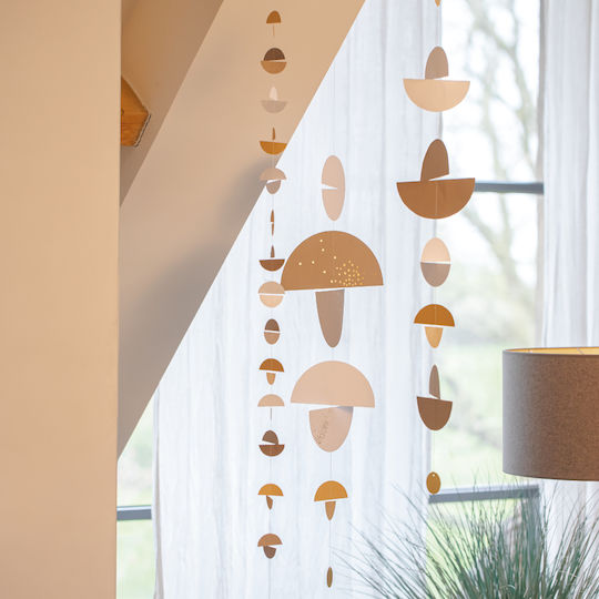 Raeder Weihnachtliche Girlande Papier Weiß 100cm 1Stück