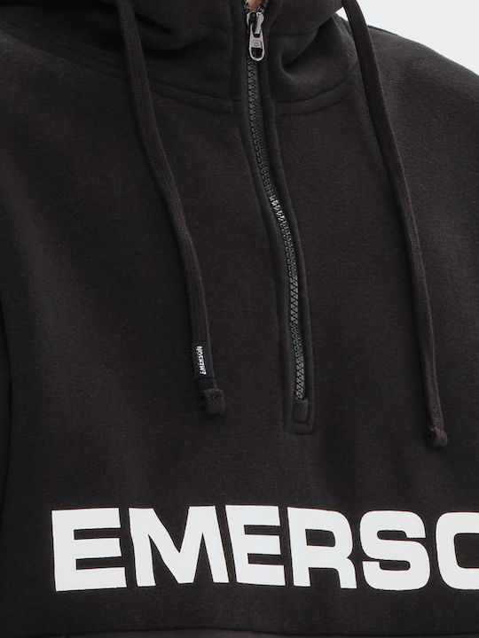 Sweatshirt mit Kapuze Schwarz