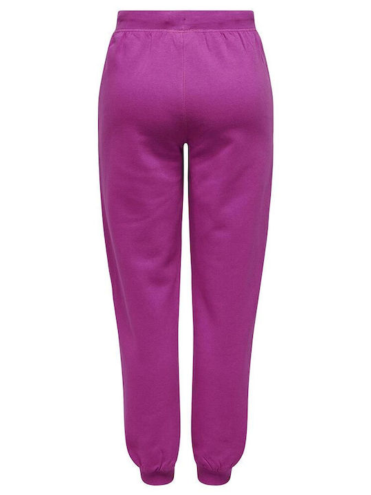 Only Women's Sweatpants Purple