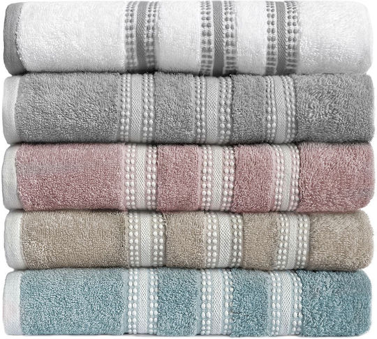 Nef-Nef Homeware Bath Towel Set 3pcs Promise Beige Weight 480gr/m²