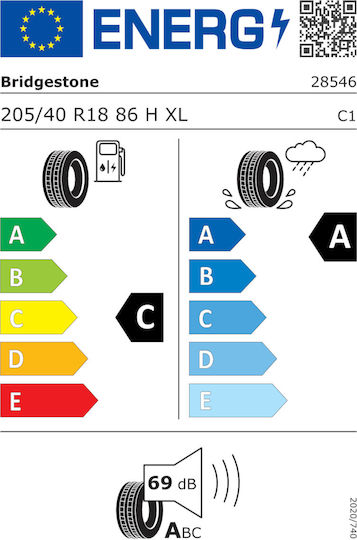 Bridgestone Potenza Sport 205/40R18 86H XL FSL Θερινό Λάστιχο για Ηλεκτρικό Επιβατικό Αυτοκίνητο