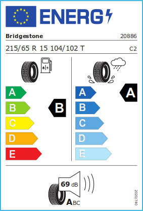 Bridgestone Duravis Van 215/65R15 104T Лято Гума