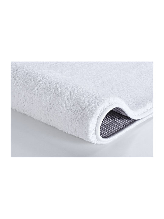 Kleine Wolke Non-Slip Bath Mat Cotton Kansas 4018100225 White 70x120cm