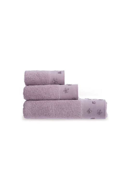 Nef-Nef Homeware Set Prosoape de Baie 3buc Blossom 034509 L.Blue Greutate 550gr/m²