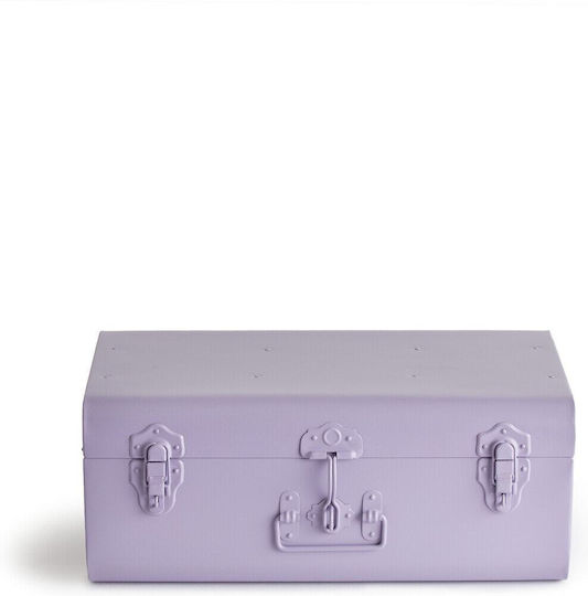 La Redoute Interieurs Металик Куфар 27x47x19см Кафяв