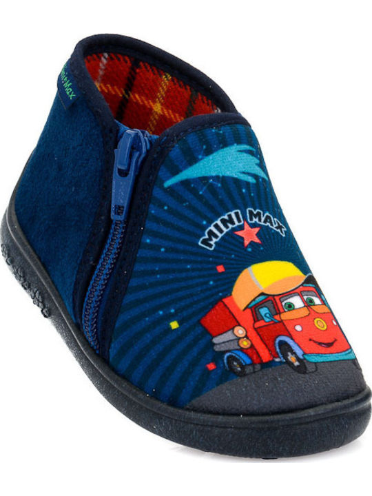 Kids Slippers Boots Blue Dinamo 3