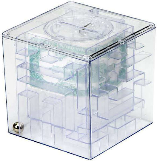 ikonka Κουμπαράς Διάφανος 10x10x10cm