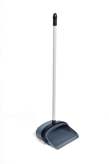Viopsyctr Plastic Dustpan with Stick Gray
