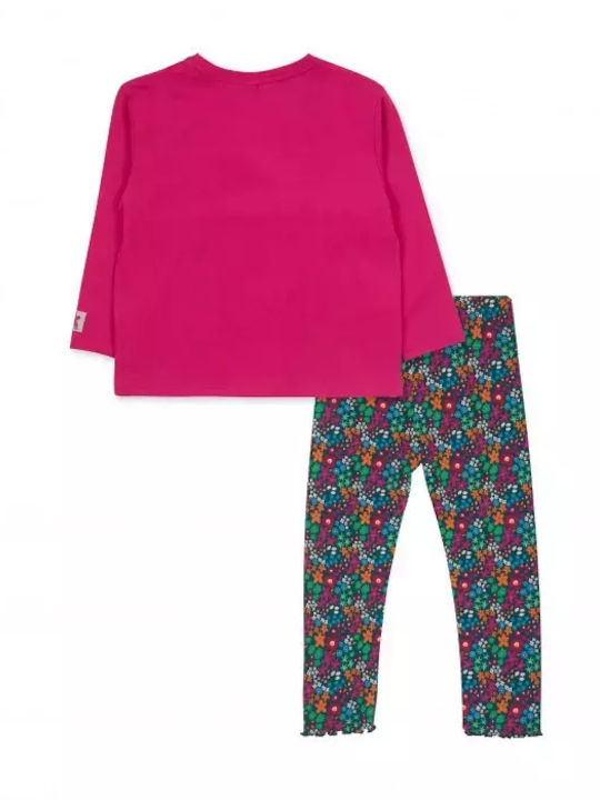 Tuc Tuc Kids Set with Leggings Winter 2pcs Pink