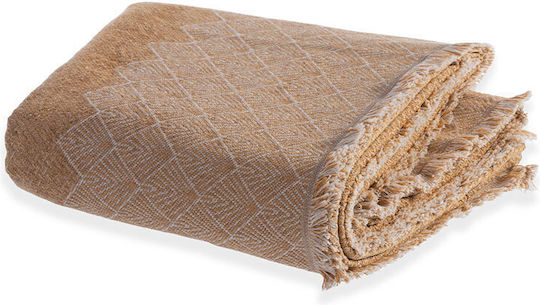 Nef-Nef Homeware Remington Ριχτάρι Τριθέσιου Καναπέ Ζακάρ 170x300εκ. Beige 034631