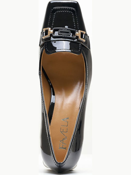 Foe Pumps mit Riemchen Schwarz
