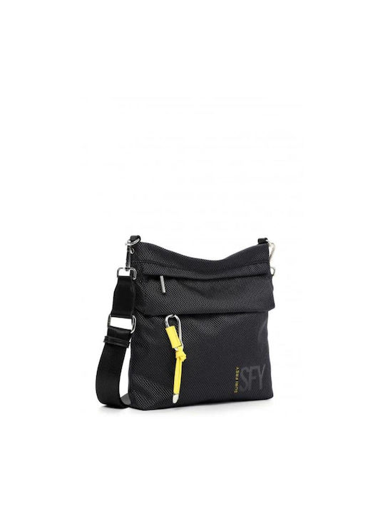 Damen Schultertasche Schwarz