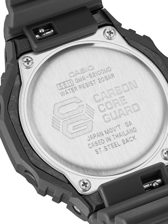 Casio G-shock Men's Watch 26.1mm Battery with Black Rubber Strap