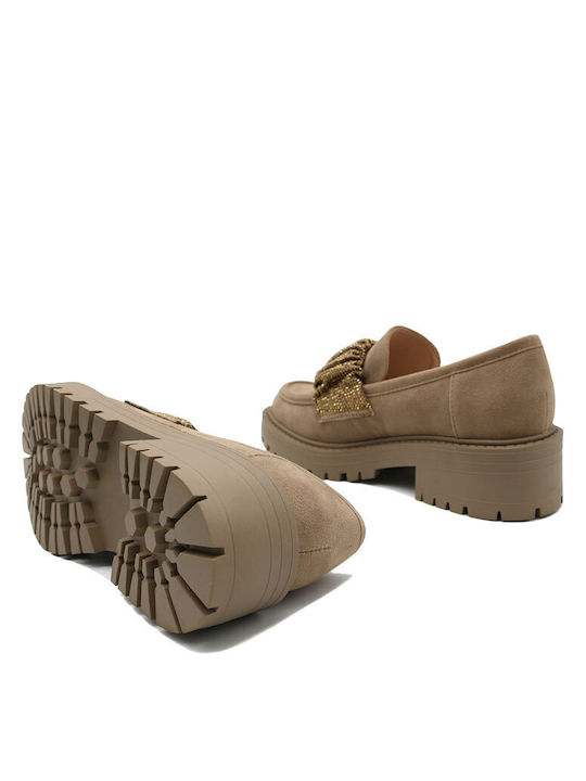 Menbur Women's Moccasins in Brown Color