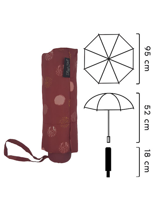 Umbrelă de ploaie Compact Burgundy