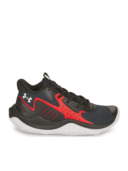 Gs Jet '23 Kids Sports Shoes Basketball with Laces Black