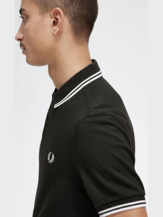 Herrenblusen Kurzarm Polo T-Shirt Nachtgrün