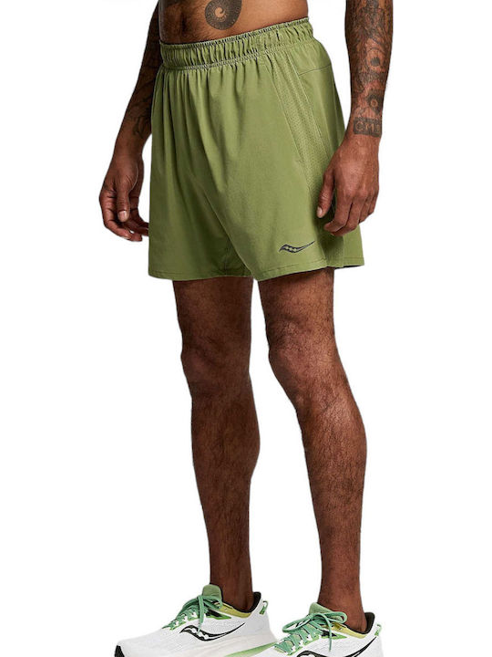Saucony Outpace 5 Спортна Мъжка Бермуда Каки
