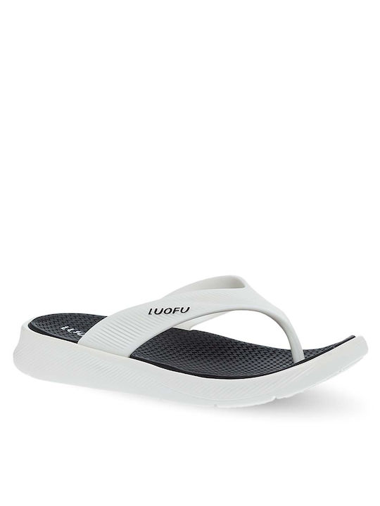 Luofu Ανδρικά Flip Flops Λευκά