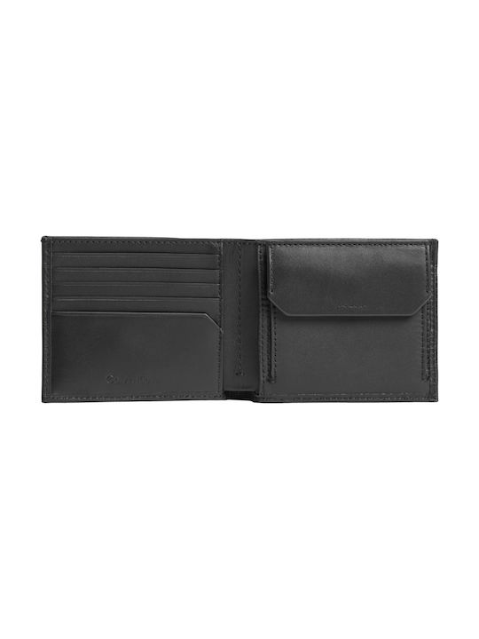 Calvin Klein 5cc Bifold Piele Portofel bărbați Negru