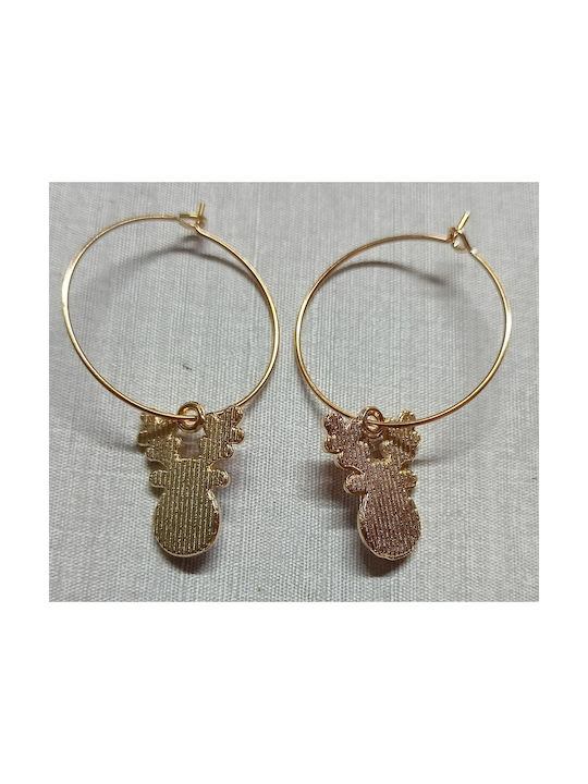 Tatu Moyo Earrings Hoops Gold Plated