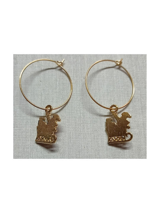 Tatu Moyo Earrings Hoops Gold Plated