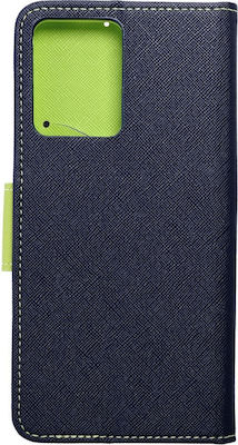 Techsuit Fancy Book Synthetic Leather Navy Blue (Redmi Note 12 4G)