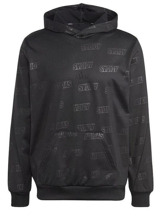 Adidas Men's Sweatshirt with Hood Black