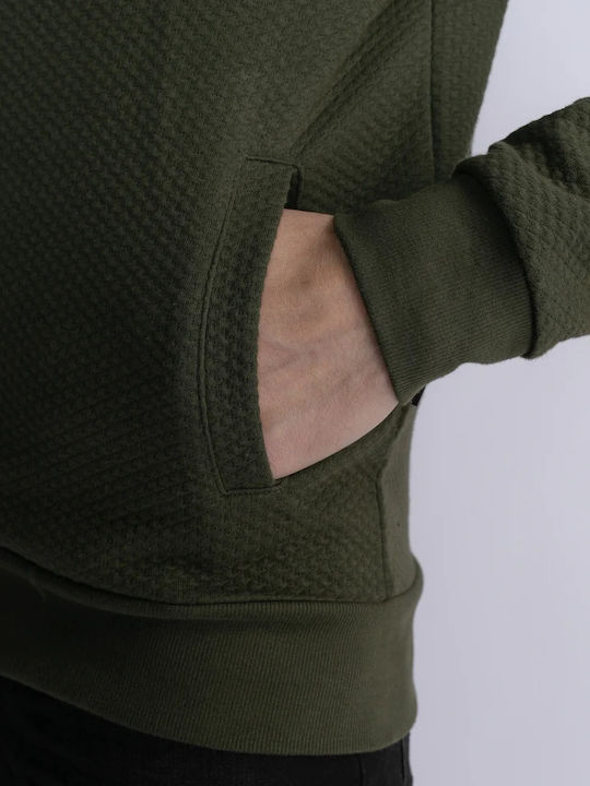 Hooded Khaki Sweatshirt