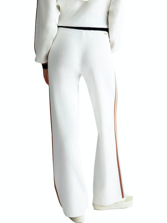 Rose Damen Stoff Hose WHITE / ROSE GOLD