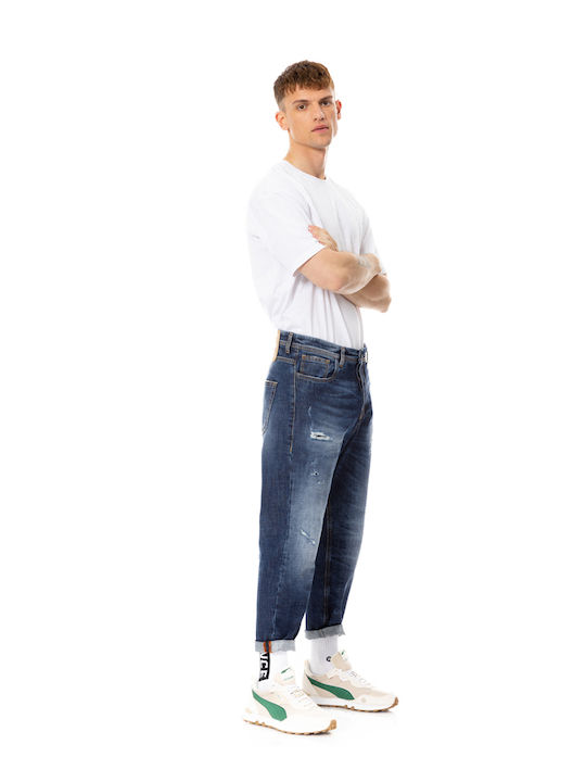 Dan Herren Jeanshose Elastische mit Regulärer Anwendung Marineblau