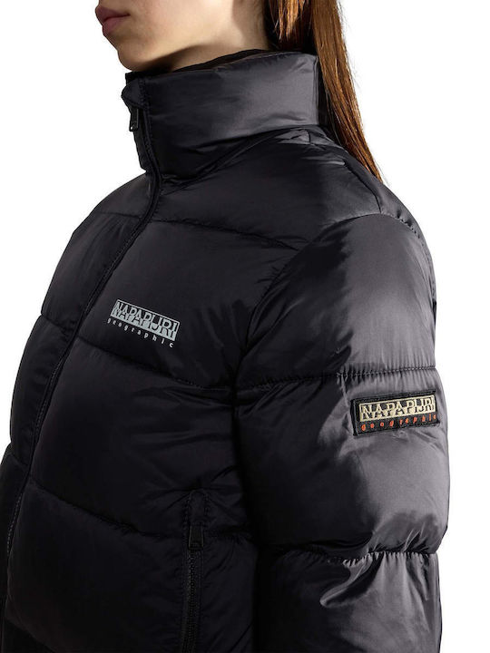 A-box Scurt Jachetă de femei Puffer Negru