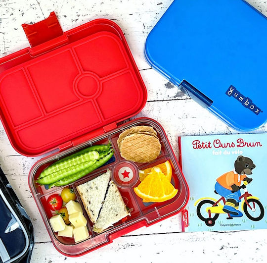 Yumbox Original Plastik Kinder Lebensmittelbehälter Disney Autos Rot
