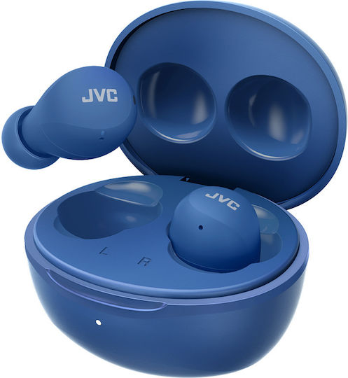 JVC Gumy Mini In-ear Bluetooth Handsfree Ακουστικά με Αντοχή στον Ιδρώτα και Θήκη Φόρτισης Μπλε