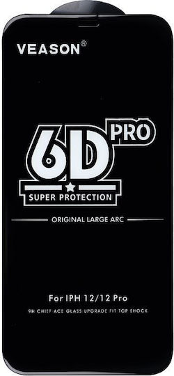6D Pro Veason Full Face Tempered Glass Black (Galaxy S20 FE)