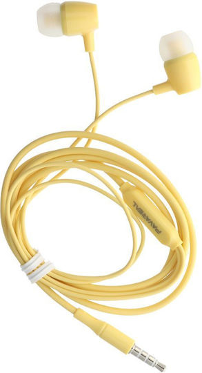 Pavareal PA-E67 Earbuds Handsfree with 3.5mm Connector Yellow